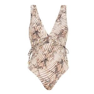 NWT JETS Australia Swimsuit One-Piece Awakening Plunge Sz 8 Jessika Allen